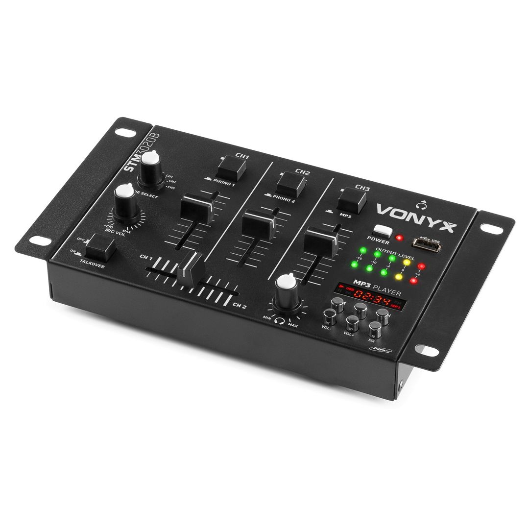 Mezclador de 6 canales con USB/MP3 Vonyx Stm-3020b