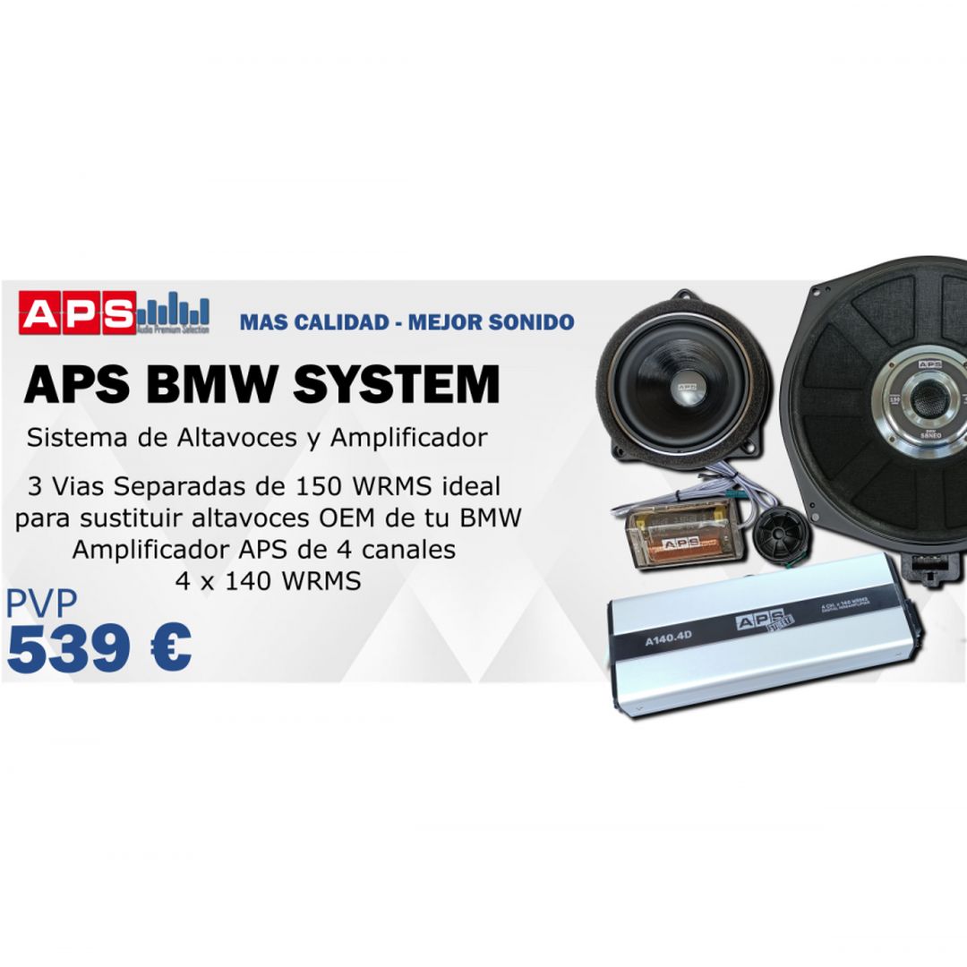 Pack de altavoces amplificados APS SET BMW
