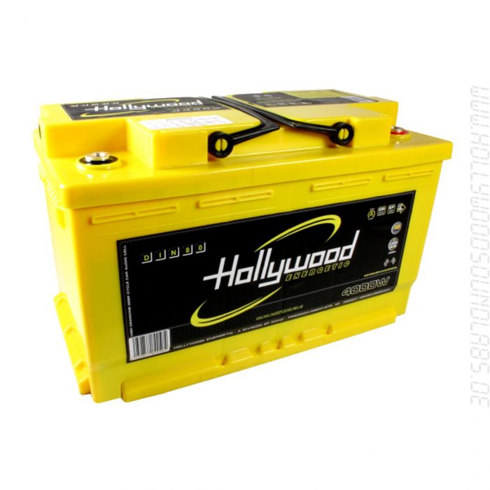 Batería AGM de 80 amperios con formato estándar Hollywood DIN 80