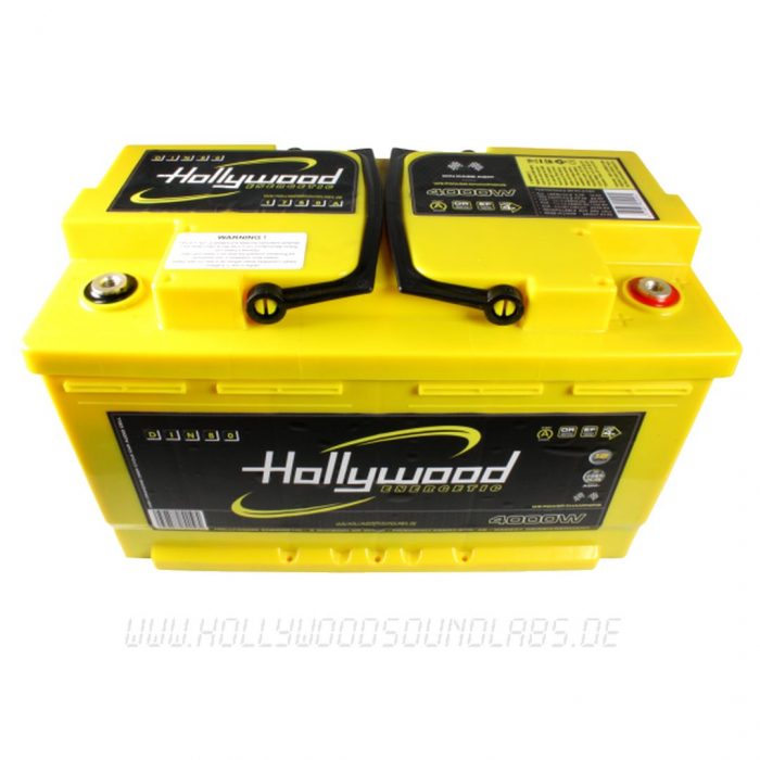 Batería AGM de 80 amperios con formato estándar Hollywood DIN 80 - Imagen 2