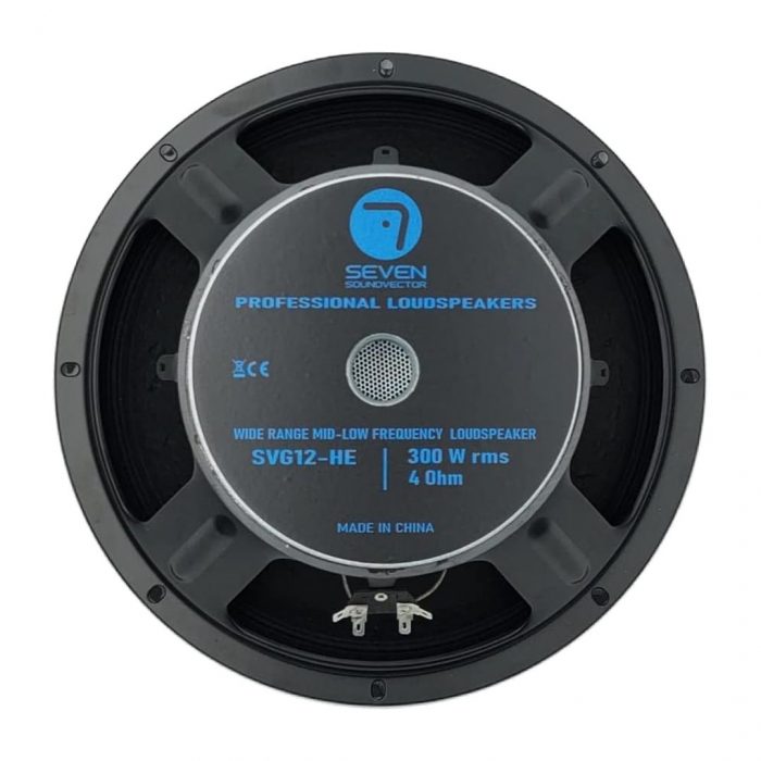 Altavoz medio-grave de 12" 600W 4 Ohm Seven Soundvector Svg-12he/4 - Imagen 4