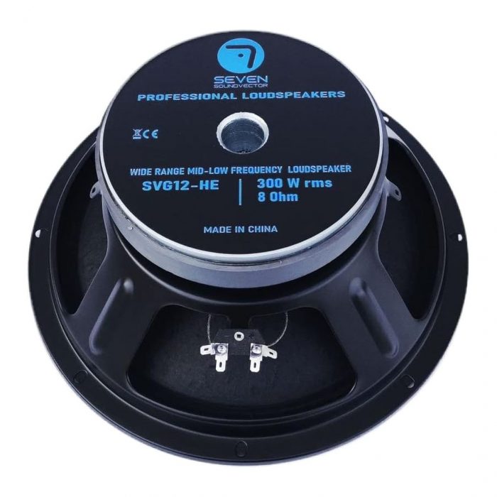 Altavoz medio-grave de 12" 600W 8 Ohm Seven Soundvector Svg-12he/8 - Imagen 3