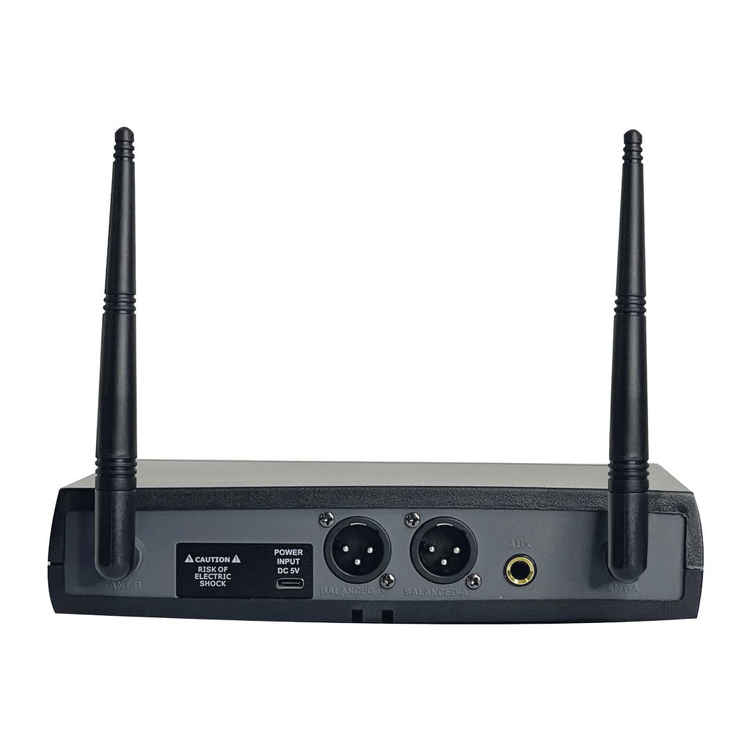 Sistema inalámbrico de 48 canales UHF con 2 micrófonos de mano Karma SET 8302 - Imagen 4