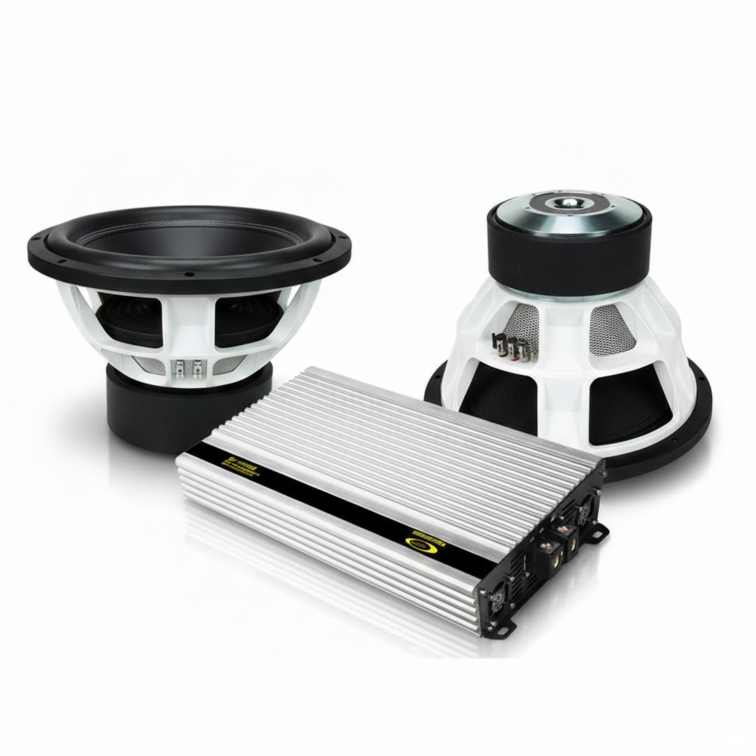 Pack doble subwoofer de 15" Chess Audio SBL1544 con amplificador Kipus KZ-14500 (6000wrms)