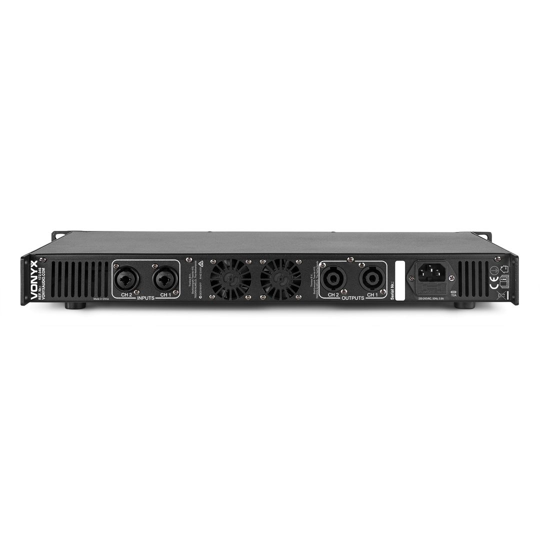 Amplificador 2 canales Clase D de 1000W para rack Vonyx VDA1000