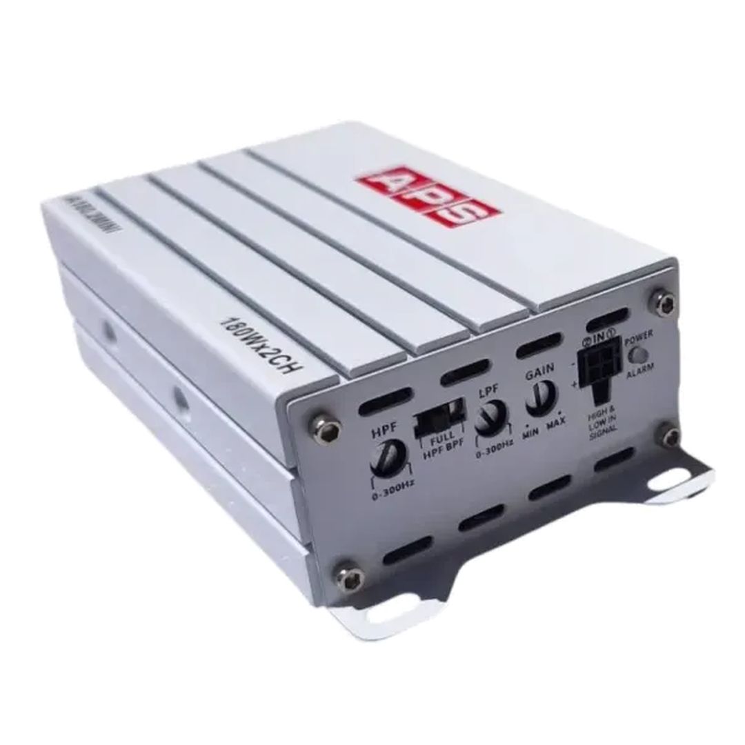 Amplificador 2 canales Clase D para coche APS A180.2 Mini