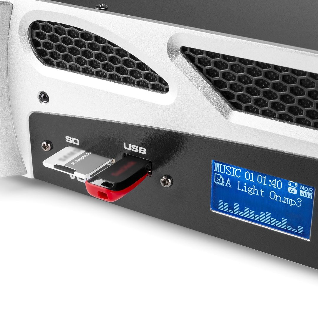 Amplificador 2 canales PA con Bluetooth y reproductor USB/SD Vonyx VPA300
