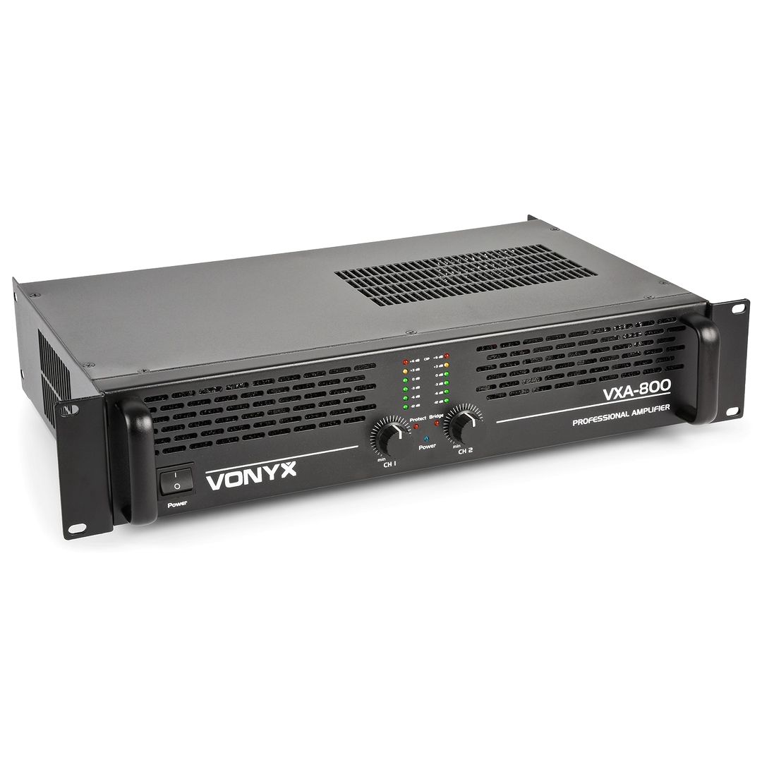 Amplificador 2 canales PA de 800W Vonyx VXA-800 II