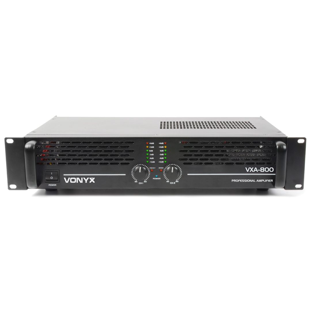 Amplificador 2 canales PA de 800W Vonyx VXA-800 II