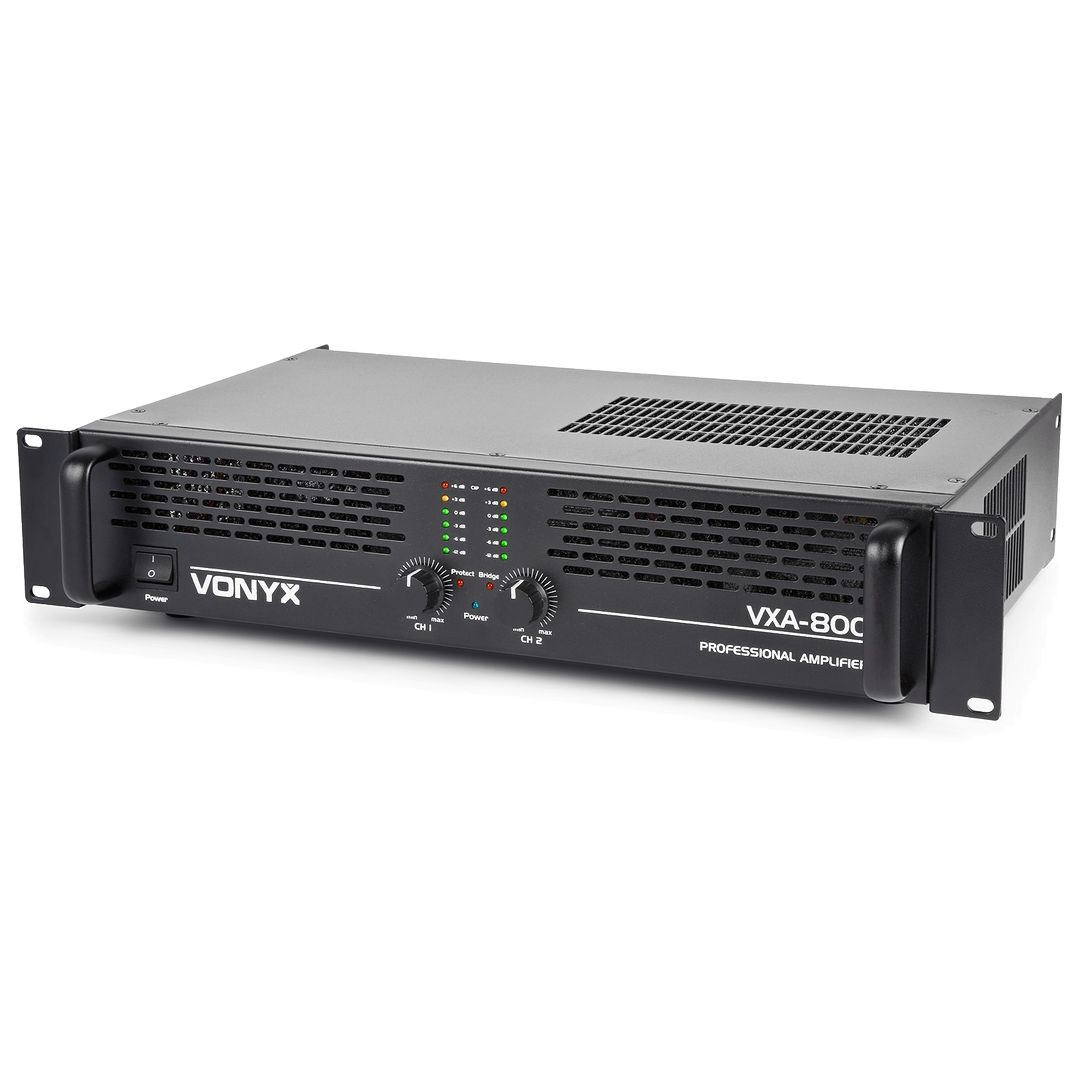 Amplificador 2 canales PA de 800W Vonyx VXA-800 II