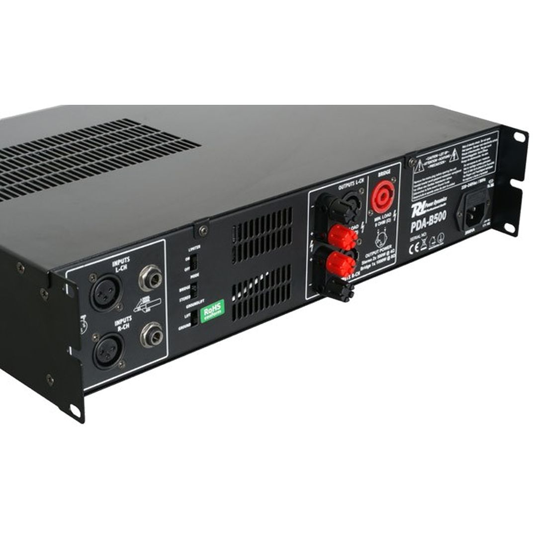 Amplificador 2 canales profesional 500W Power Dynamics PDA-B500