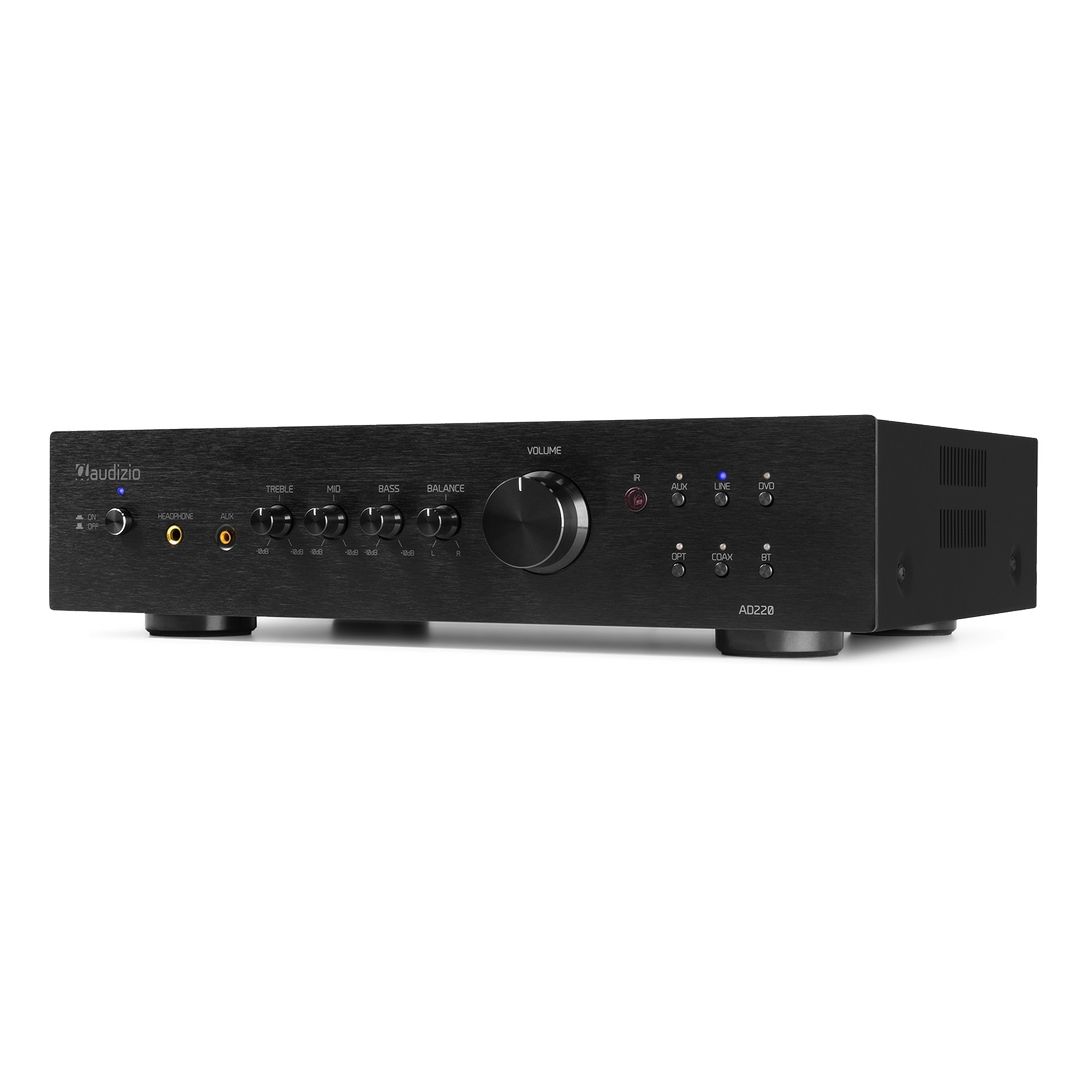 Amplificador de 2 canales HiFi de 400W con Bluetooth Audizio AD220B Negro
