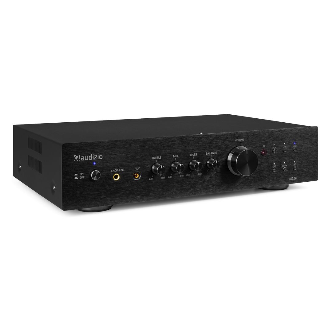 Amplificador de 2 canales HiFi de 400W con Bluetooth Audizio AD220B Negro