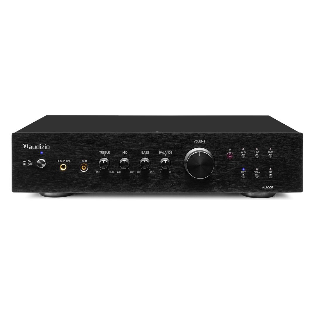 Amplificador de 2 canales HiFi de 400W con Bluetooth Audizio AD220B Negro