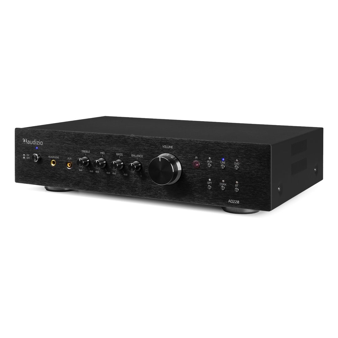 Amplificador de 2 canales HiFi de 400W con Bluetooth Audizio AD220B Negro
