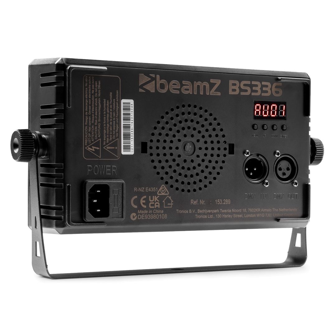 Cegadora, luz estroboscópica y wash LED RGB+W BeamZ BS336