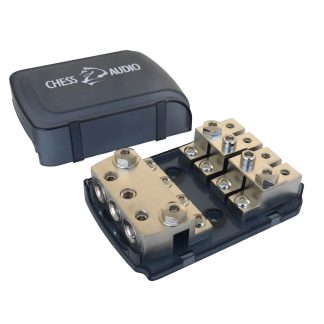 Distribuidor de Positivo 3 Entradas 50mm / 4 Salidas 20mm Chess Audio XANL3044