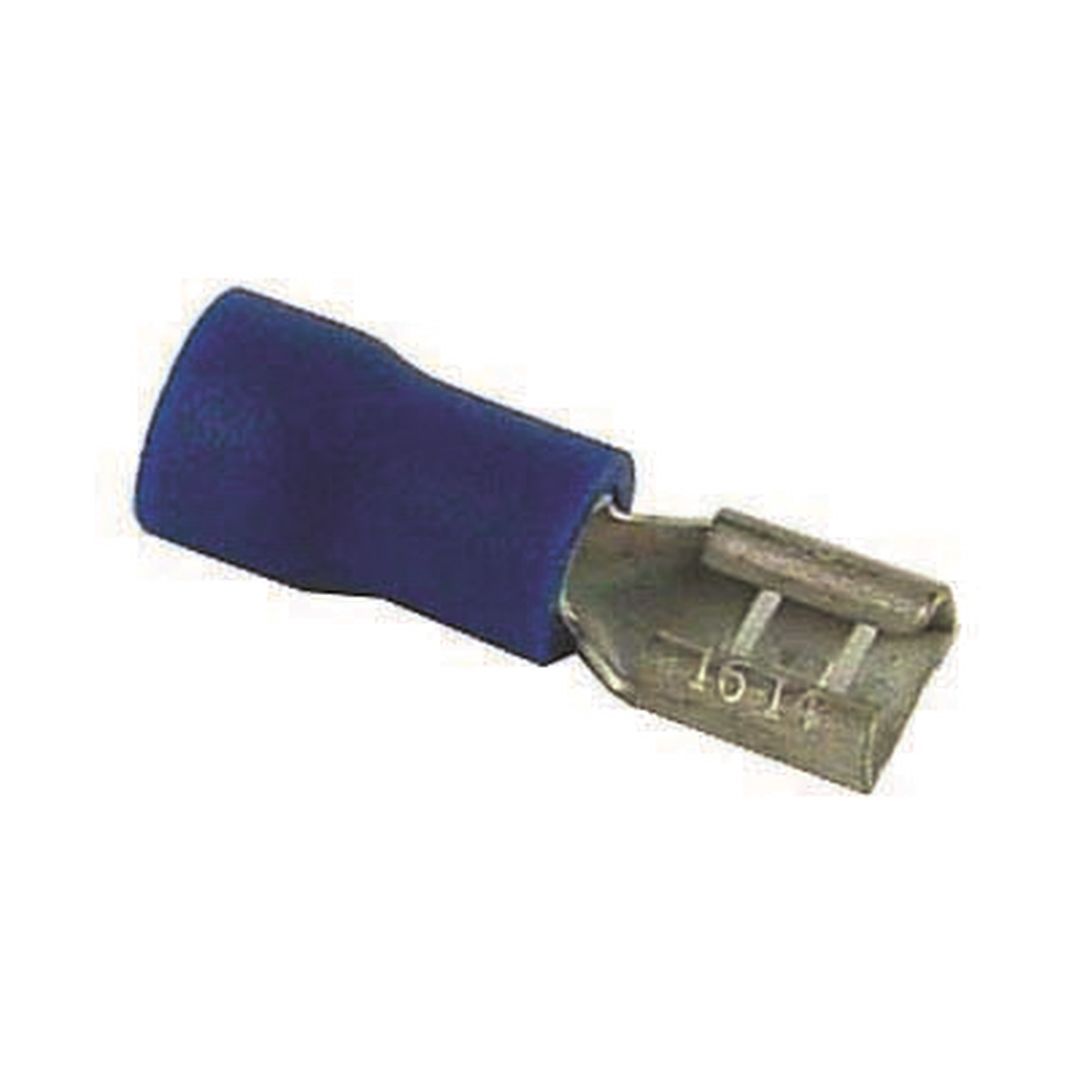 Terminal aislado faston hembra de 4,8mm azul Kindvox PVCC-25048