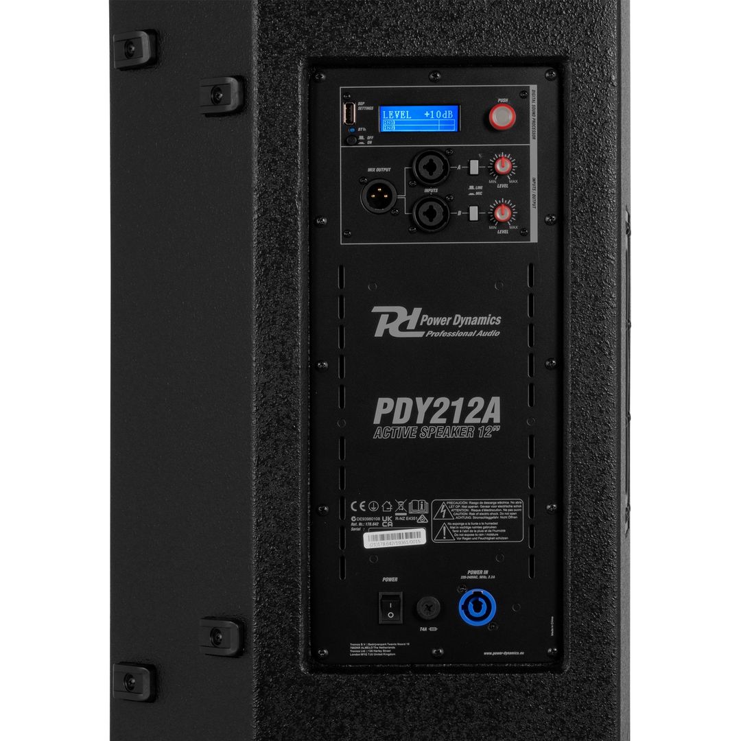 Altavoz activo con DSP y Bluetooth Power Dynamics PDY212A