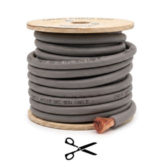 Cable de Alimentación OFC 50mm² Gris al Corte Chess Audio OFC 50W