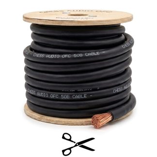 Cable de Alimentación OFC 50mm² Negro al Corte Chess Audio OFC 50B