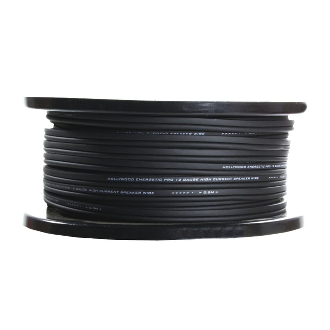 Cable de altavoz OFC 2x4,0mm² negro Hollywood PRO SC 12