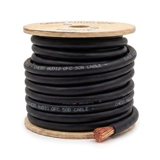 Cable de Corriente Cobre OFC 50mm² Negro 5 Metros Chess Audio OFC 50B