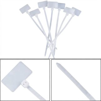 10x Bridas con Etiqueta Escribible 2,5x100mm Blanca SoundCube FTL100W