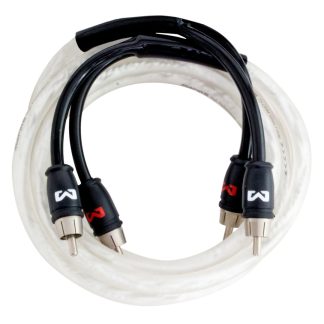 Cable RCA 2 Canales 5,5 m de Cobre Estañado con Apantallamiento 100% Ampire XA550