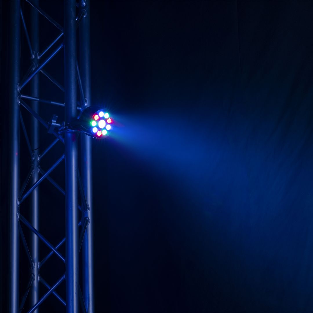 Foco LED PAR RGB DMX con mando a distancia Fuzzix PLF15