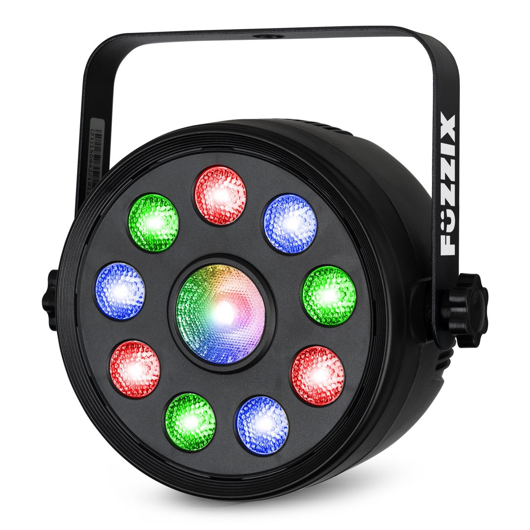 Foco LED PAR RGB DMX con mando a distancia Fuzzix PLF15