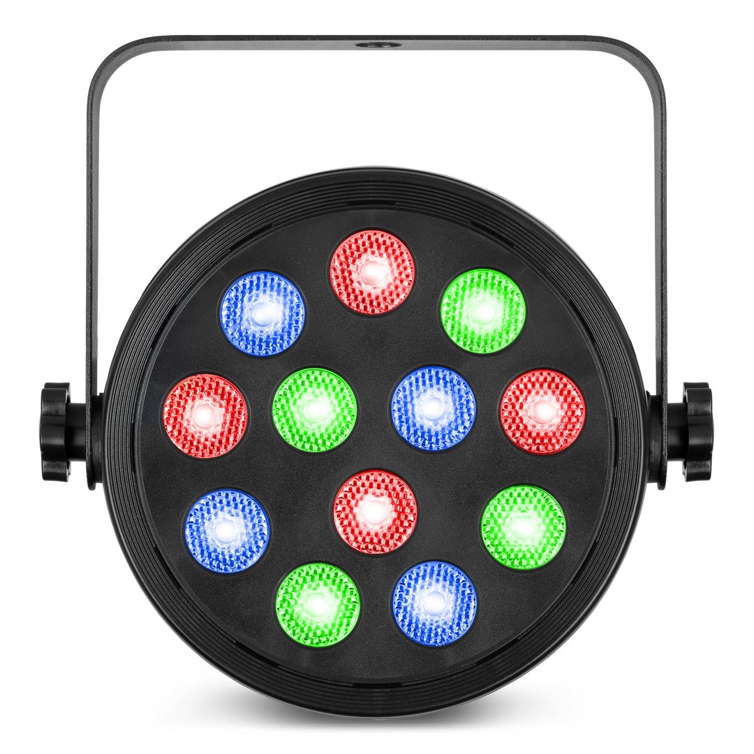 Foco Par LED RGB DMX 12x2W con mando a distancia Fuzzix PLF12
