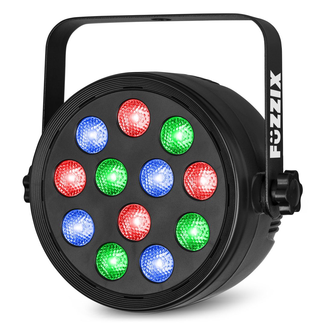 Foco Par LED RGB DMX 12x2W con mando a distancia Fuzzix PLF12