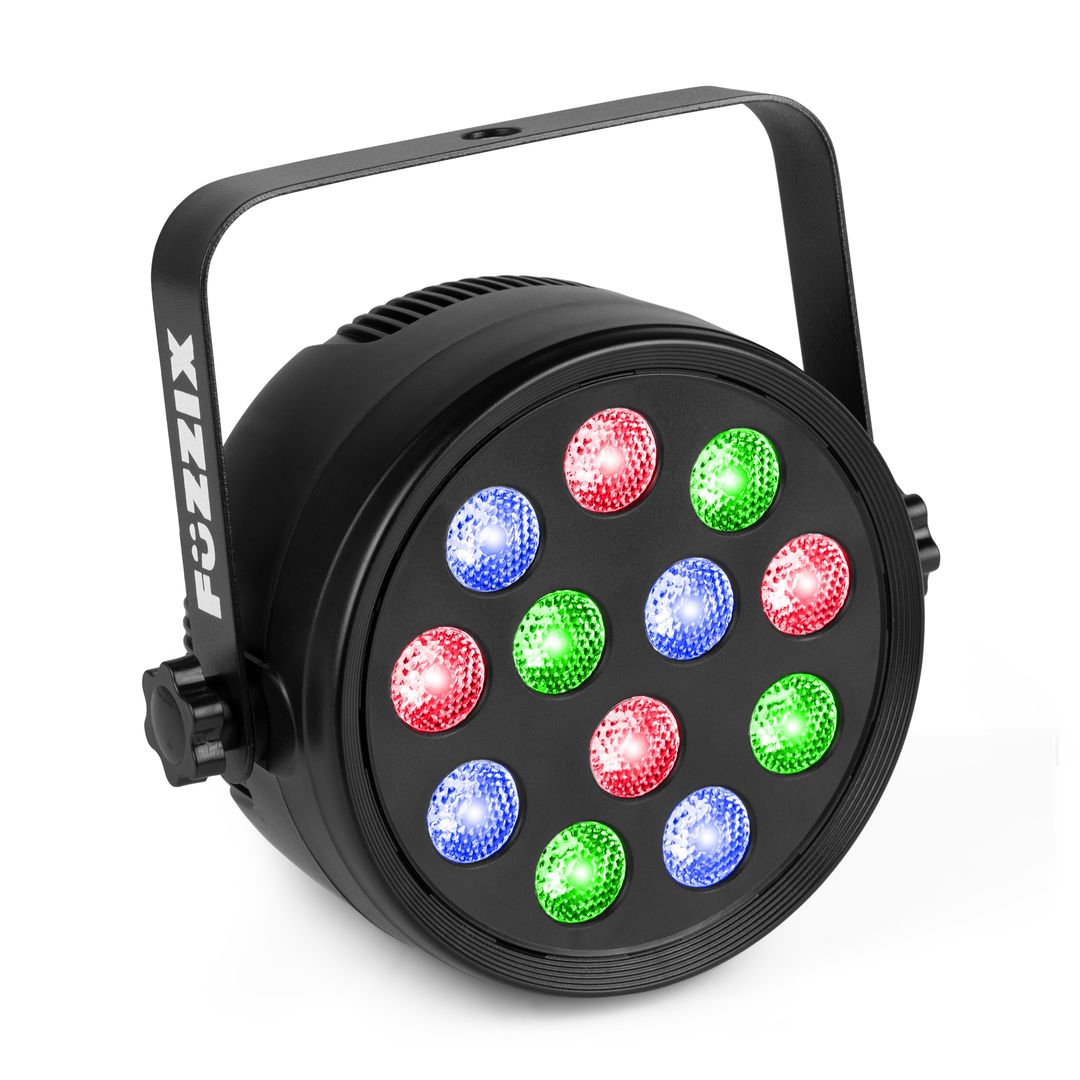 Foco Par LED RGB DMX 12x2W con mando a distancia Fuzzix PLF12