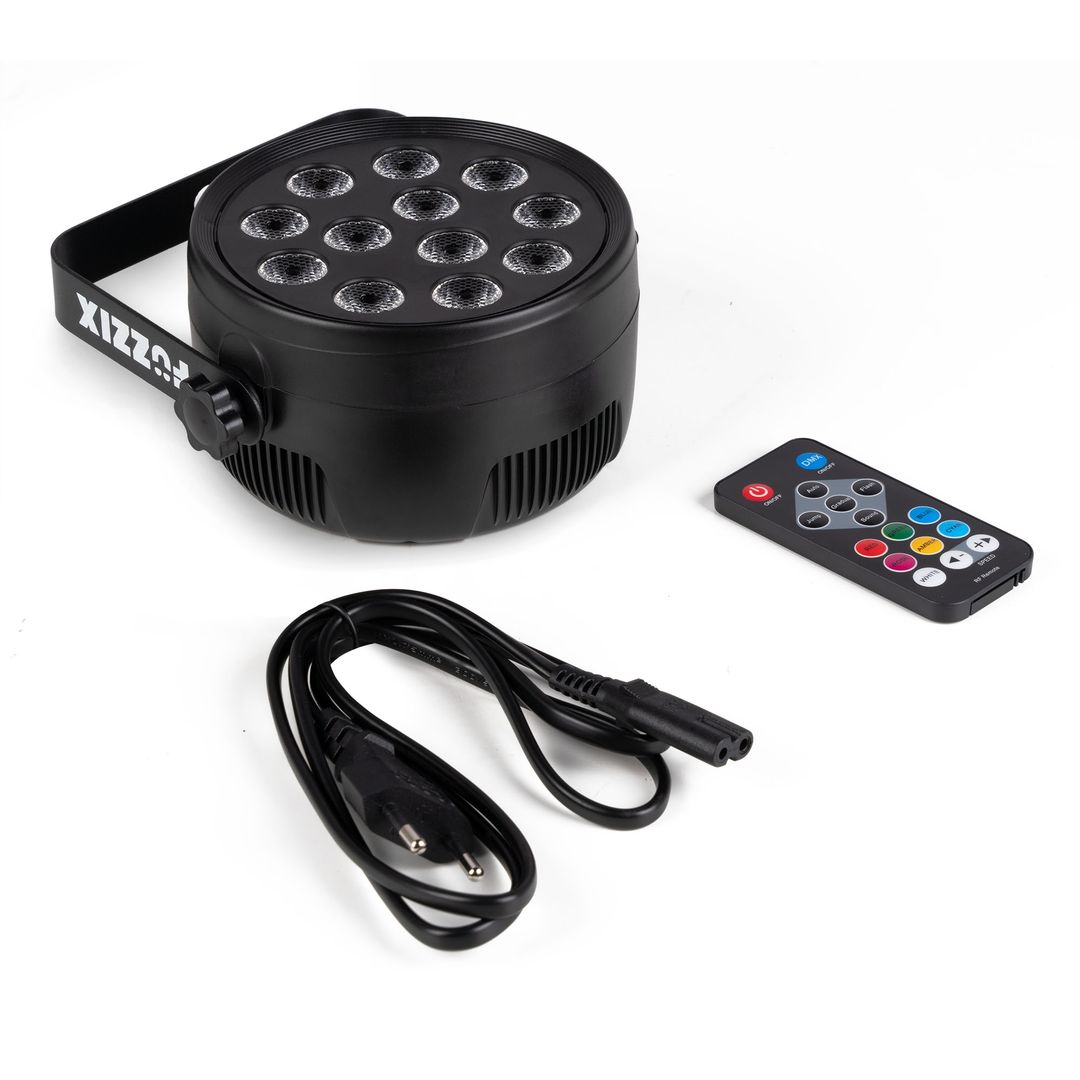 Foco Par LED RGB DMX 12x2W con mando a distancia Fuzzix PLF12