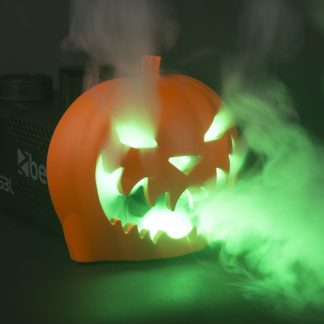 Máquina de humo 550W con calabaza de Halloween, 3 LED RGB y mando inalámbrico BeamZ S553L