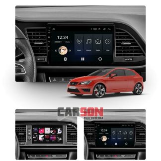 Pantalla Android 9" CarPlay y Android Auto inalámbrico para Seat León III Carson CARSL3
