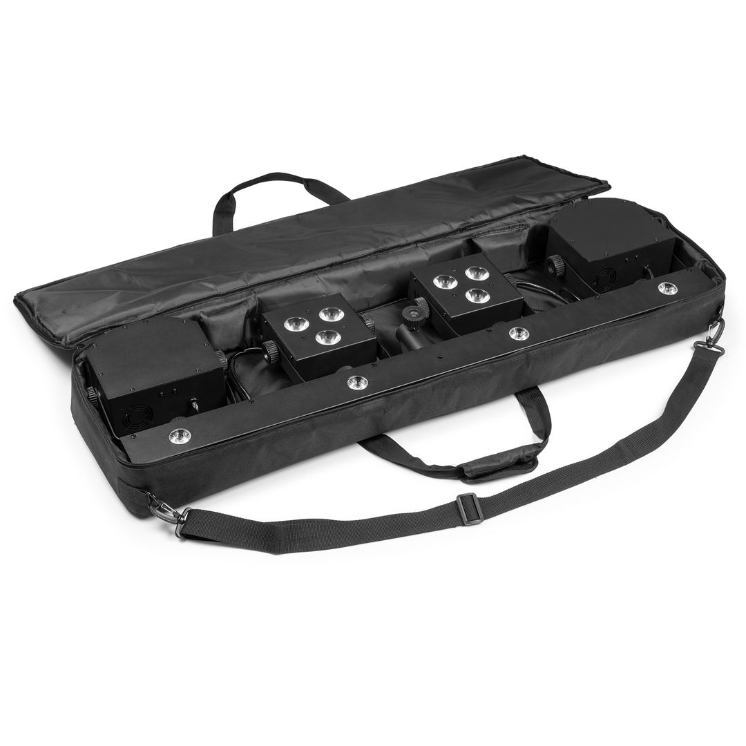 Barra de Efectos LED 2 PAR + 2 Derby + Estrobo con Mando BeamZ ShowBar FREE2
