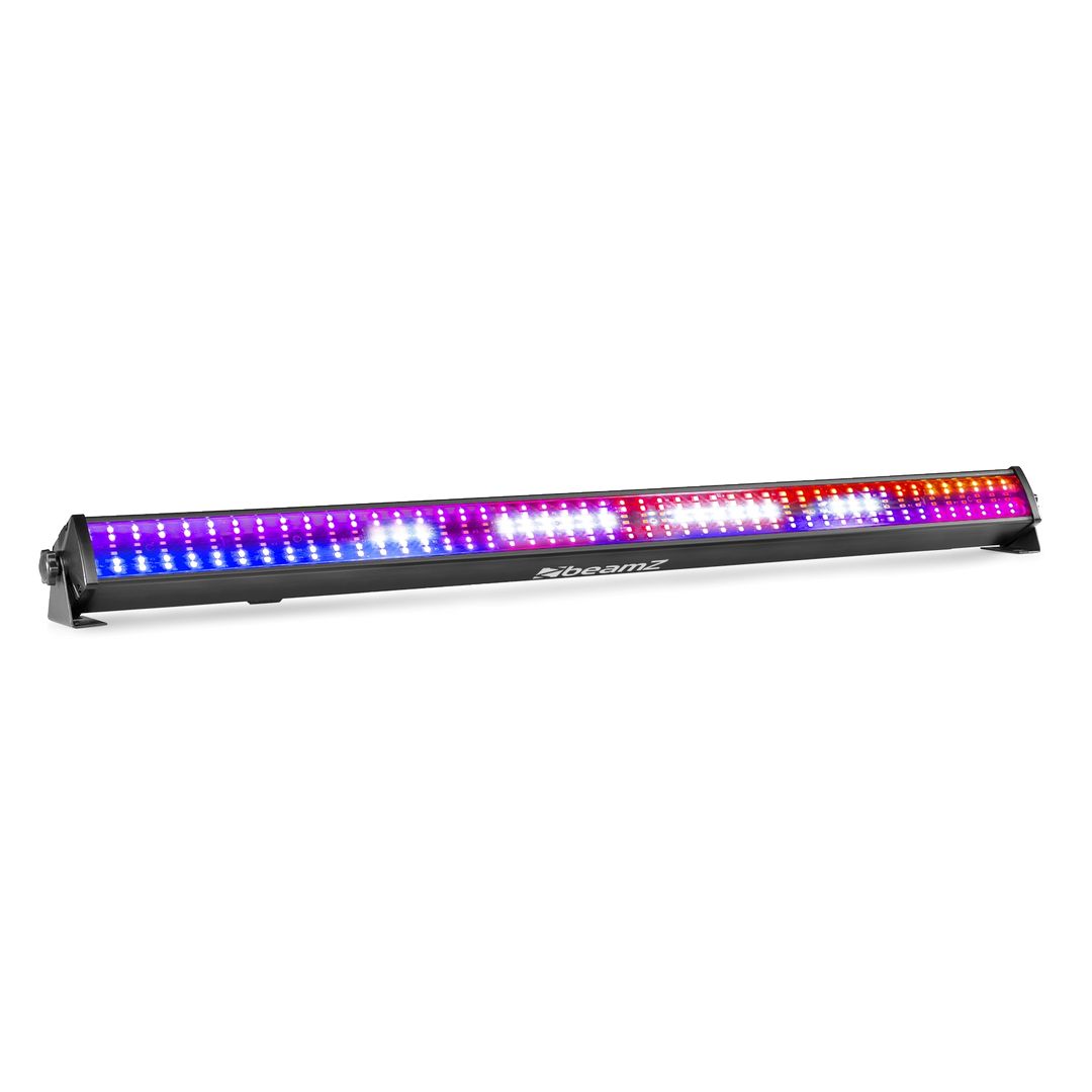 Barra LED Wash y Estrobo 192x0,5W RGB + 96x1W Blanco BeamZ LCB288