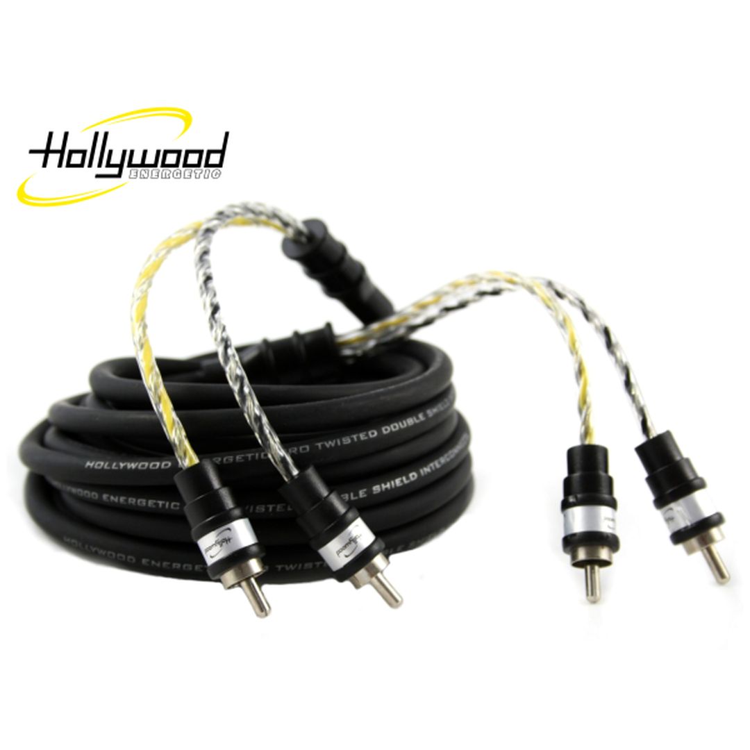 Cable RCA 5 metros doble apantallado Cobre OFC par trenzado Hollywood PRO 225