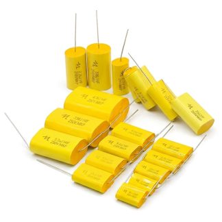 Condensador MKP de polipropileno axial 250V ±5% para filtro crossover SoundCube