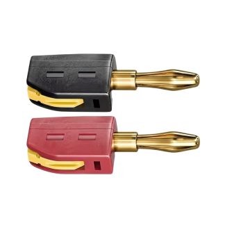 Conector banana 4mm sin soldadura de conexión rápida 32A chapado en oro SoundCube (pareja rojo y negro)