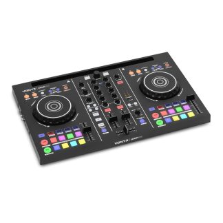 Controladora DJ MIDI de 2 canales con 16 pads, entrada de micro y Virtual DJ LE Vonyx Loop300