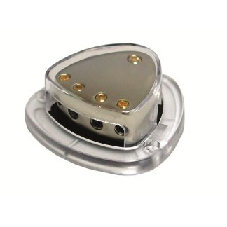 Distribuidor de corriente 1 entrada 25mm a 4 salidas 10mm Pro-Titanio KDX-Audio 58.3375