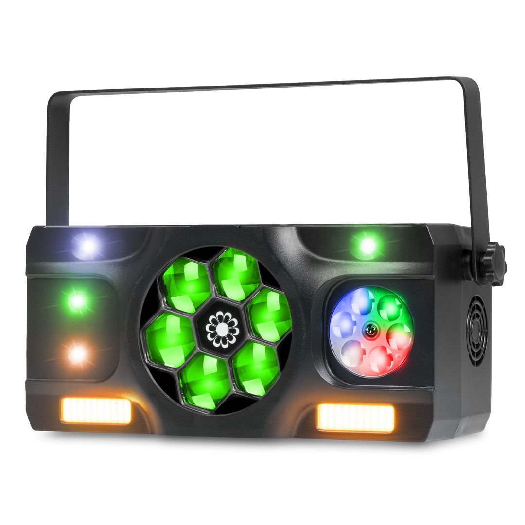 Efecto de Luz LED 5 en 1 Bee Eye, Gobo y Estrobo con DMX Fuzzix Stellar2