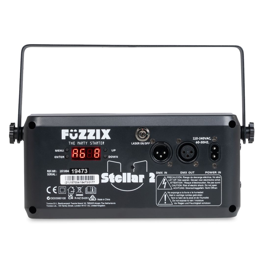 Efecto de Luz LED 5 en 1 Bee Eye, Gobo y Estrobo con DMX Fuzzix Stellar2