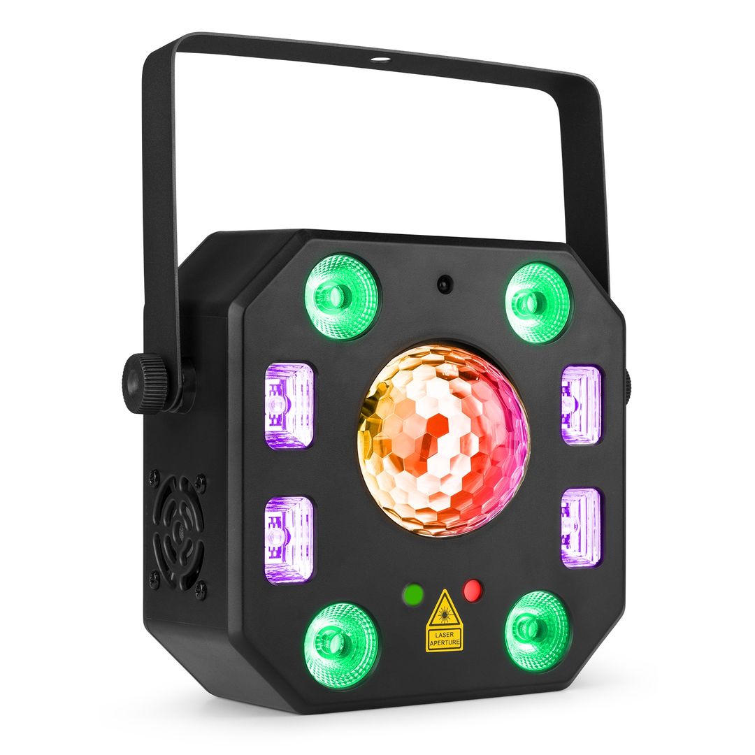Efecto de Luz LED 5 en 1 con Láser, Jelly Ball, PAR, UV y Estrobo BeamZ LightBox5