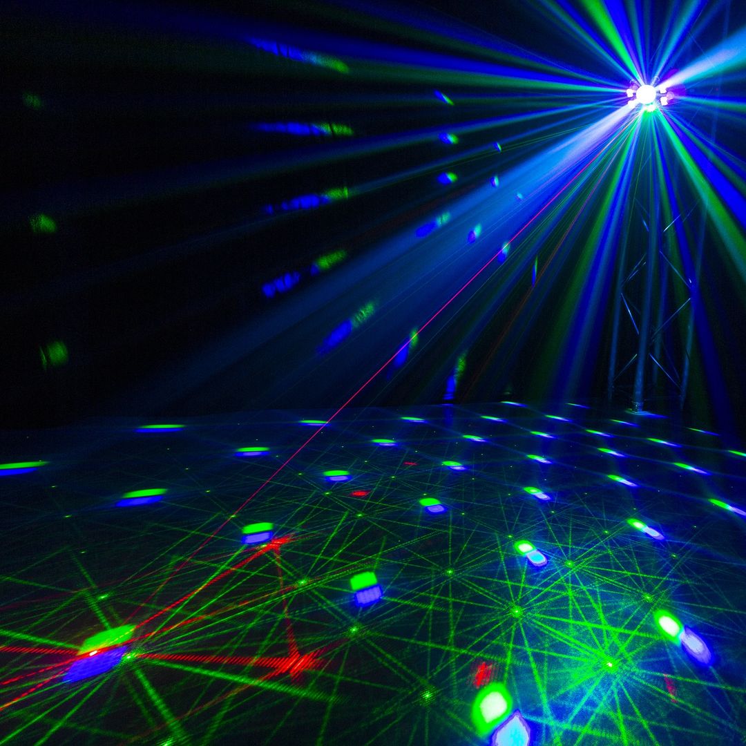 Efecto de Luz LED 5 en 1 con Láser, Jelly Ball, PAR, UV y Estrobo BeamZ LightBox5