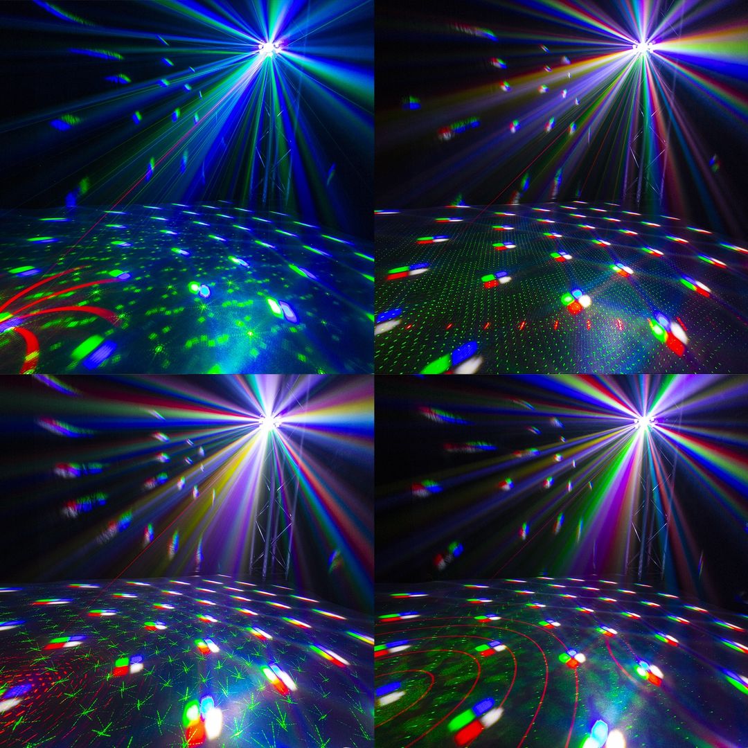 Efecto de Luz LED 5 en 1 con Láser, Jelly Ball, PAR, UV y Estrobo BeamZ LightBox5
