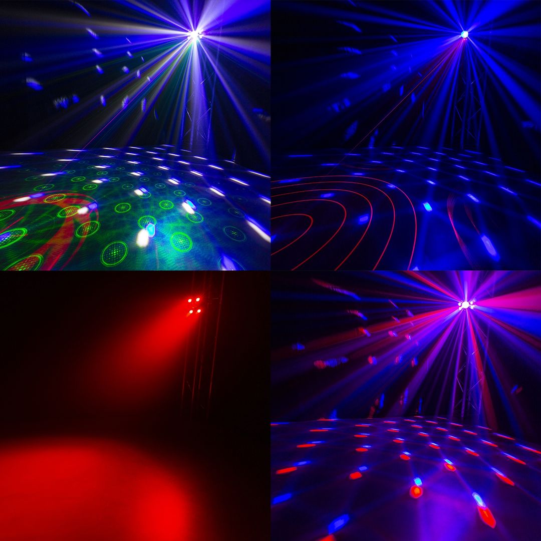 Efecto de Luz LED 5 en 1 con Láser, Jelly Ball, PAR, UV y Estrobo BeamZ LightBox5